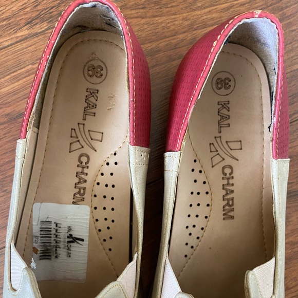 Vintage Classical Leather Oxford Inspired Flat Slip On Shoes Size 39 - Picture 5 of 12